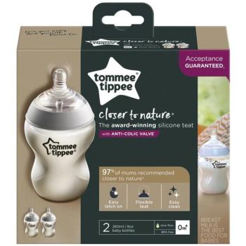 Tommee Tippee: Closer To Nature ANTI-COLIC cumisüveg 260ml 2db-os szett (0 hó+) kép