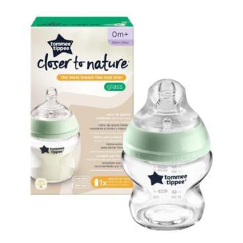Tommee Tippee: Closer To Nature átlátszó üveg cumisüveg 150ml (0 hó+) kép