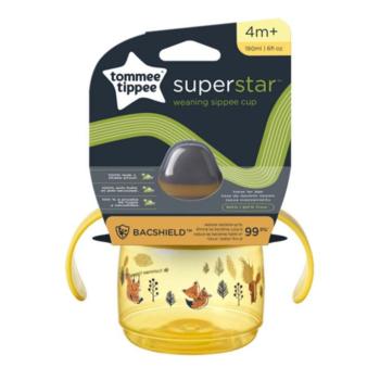 Tommee Tippee: Superstar Itatópohár sárga színben 190ml (4 hó+) kép
