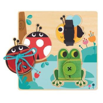Tooky Toy: 2 az 1-ben állatkás formakirakó és matatótábla kép