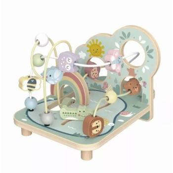 Tooky Toy: Erdei állatos golyóvezetős babafoglalkoztató - fa kép
