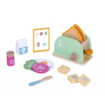 Tooky Toy: Fa kenyérpirító kiegészítőkkel kép