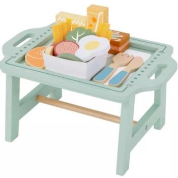Tooky Toy: Fa reggeliző asztalka kiegészítőkkel kép