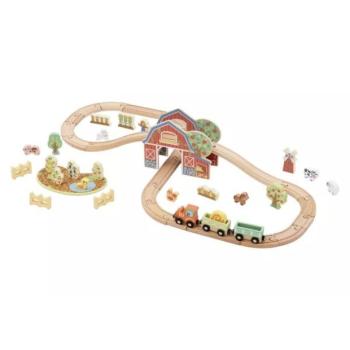 Tooky Toy: Fa vasút készlet - farm kép