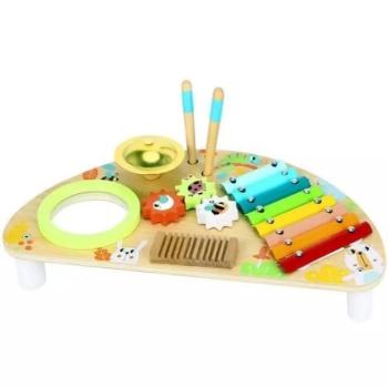 Tooky Toy: Hangszeres játszóasztal és foglalkoztató fából kép