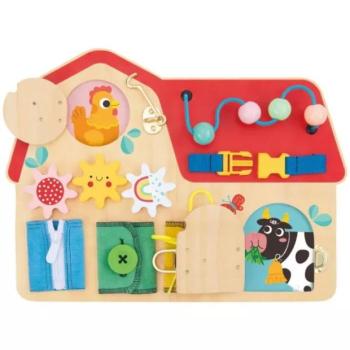 Tooky Toy: Ház alakú állatkás matatótábla kép