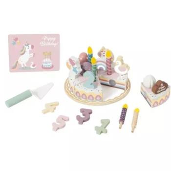 Tooky Toy: Szülinapi torta fából kép