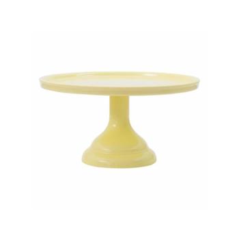 Torta vagy sütemény állvány - sárga 23,5 cm kép