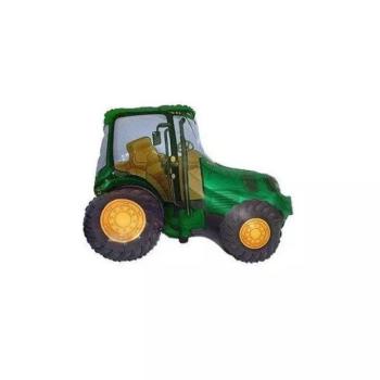 Traktor fólia lufi - zöld, 35 cm kép