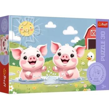 Trefl: Malacok a farmon puzzle - 30 darabos kép