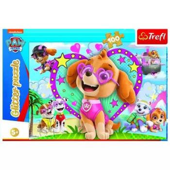 Trefl: Mancs őrjárat puzzle - 100 darabos, glitteres