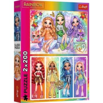 Rainbow High legjobb barátnők 2x200db-os puzzle - Trefl kép