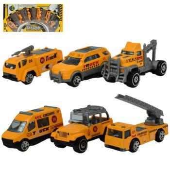 Truck Team: 6db-os szett építőipari kisautó szett 1/64 kép