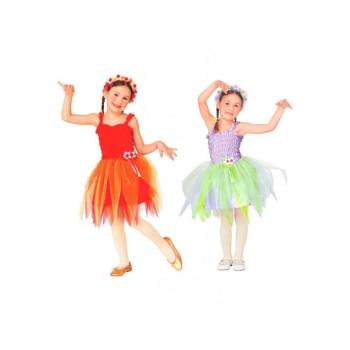 Tündér balerina lány jelmez 110 cm-es méretben - Piros vagy Lila színben kép