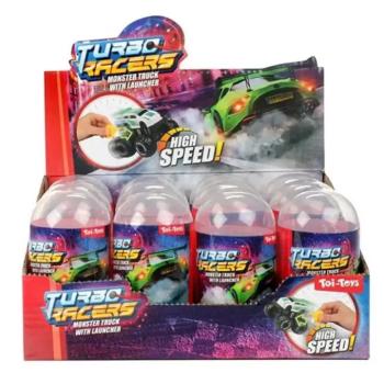 Turbo Racers Monster Truck meglepetés kisautó kilövővel 1db kép
