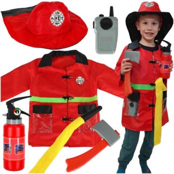 Tűzoltó walkie-talkie karneváli jelmez 3-8 éves korig