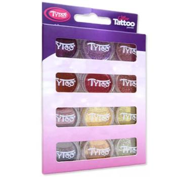 TyToo: Meleg színek csillámpor szett 12x2,5ml kép