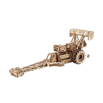 UGEARS Dragster - mechanikus modell kép