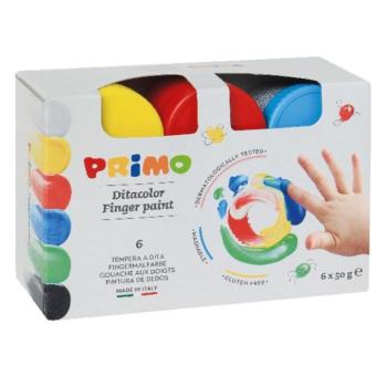 Ujjfesték PRIMO dobozos 50 g 6 szín/készlet kép