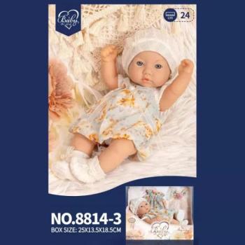 Újszülött játékbaba szoknyában - 25 cm kép