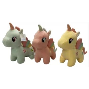 Unikornis plüssfigura - 23 cm, többféle kép