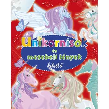 Unikornisok és mesebeli lények kifestő kép