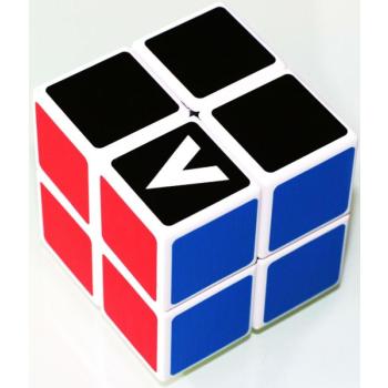 V-Cube 2x2 versenykocka, egyenes, fehér kép