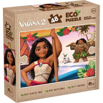 Vaiana 2 kalandok a tengeren 2 az 1-ben 48db-os Eco mini puzzle és színező 35x25cm - Lisciani kép