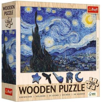 Van Gogh: Csillagos éj 200db-os fa puzzle - Trefl kép