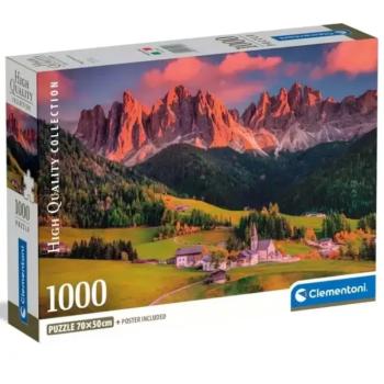 Varázslatos dolomitok 1000 db-os HQC puzzle poszterrel - Clementoni