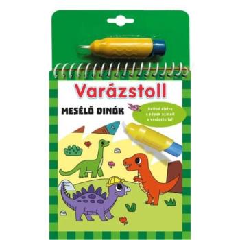 Varázstoll: Mesélő dínók kifestő füzet kép