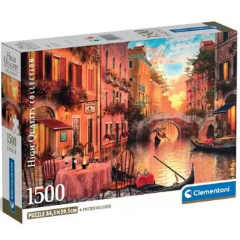 Velencei vacsora 1500db-os HQC kompakt puzzle - Clementoni kép