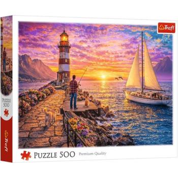 Világítótorony naplementében 500db-os puzzle - Trefl kép