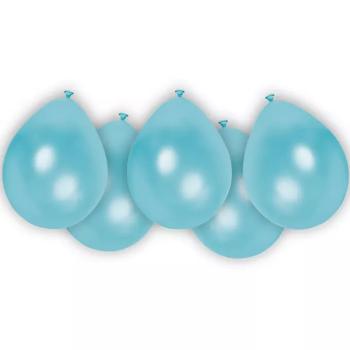 Világoskék latex lufi 8db-os szett kép