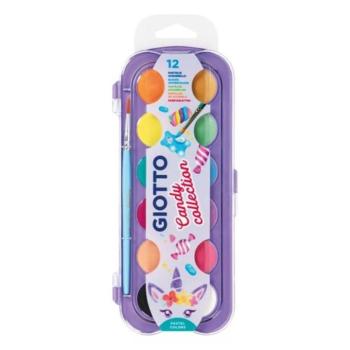Vízfesték GIOTTO 30 mm Candy collection csajos színek 12 darabos kép