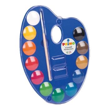 Vízfesték PRIMO 25 mm palettás+ecset 12 darabos kép