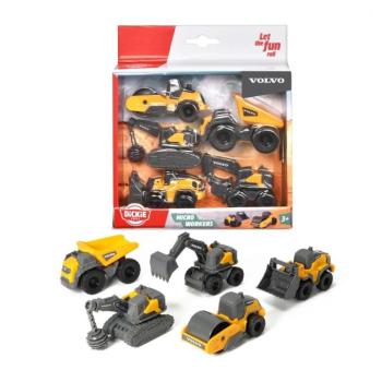 Volvo mini munkagépek 5db-os szett - Dickie Toys kép