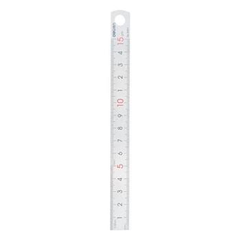 Vonalzó DELI fém 15 cm kép