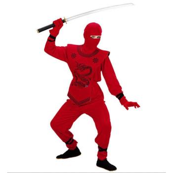 Vörös sárkány ninja jelmez - 140 cm-es méret kép