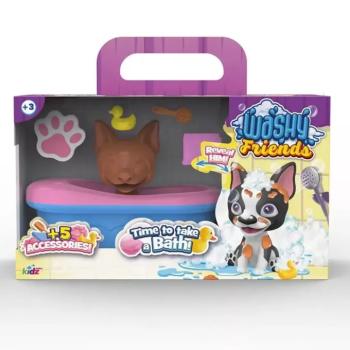 Washy Friends: Color Reveal pancsoló Boston Terrier kutyus káddal és kiegészítőkkel kép