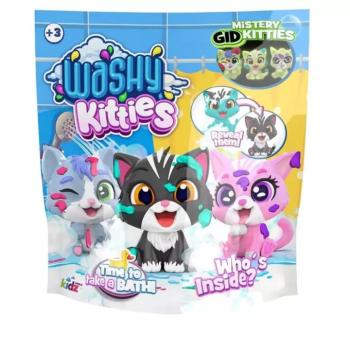 Washy Friends: Color Reveal Pancsoló cicusok meglepetés tasakban többféle 1db kép