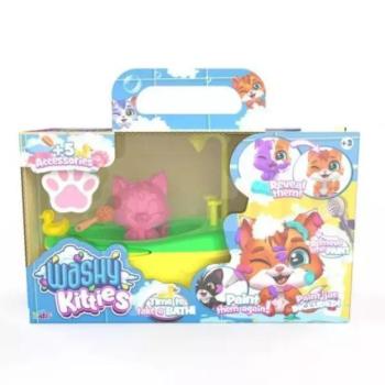Washy Friends: Color Reveal Pancsoló cicusok káddal és kiegészítőkkel - Cirmi kép
