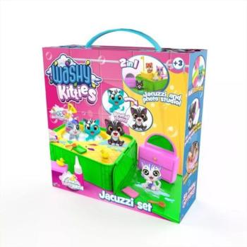 Washy Friends: Color Reveal Pancsoló cicusok jacuzzival és kiegészítőkkel kép