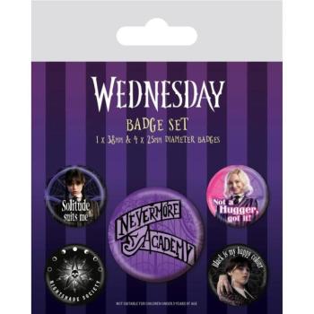 Wednesday (Nevermore) - Táska kitűző szett kép