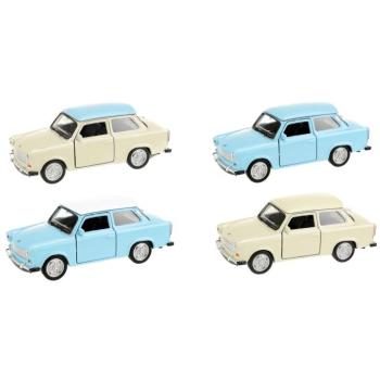 Welly: Trabant 601 fém kisautó modell többféle változatban 11cm kép