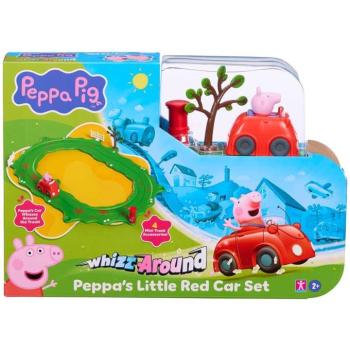 Whizz-Around Peppa malac piros autóval játékszett kép