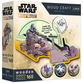 Wood Craft: Star Wars - Mandalorián 160 db-os prémium fa puzzle - Trefl kép
