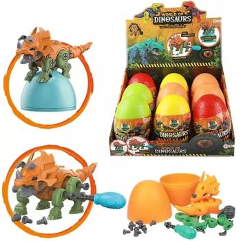 World of Dinosaurs szétszedhető dinó csavarhúzóval meglepetés tojás 1db kép