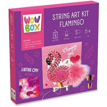 WowBox: Led Fény Fonalkép - Flamingó kép