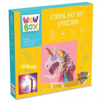 WowBox: Unikornis LED fény fonalkép készítő kreatív szett kép